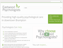 Tablet Screenshot of eastwoodpsychologists.com